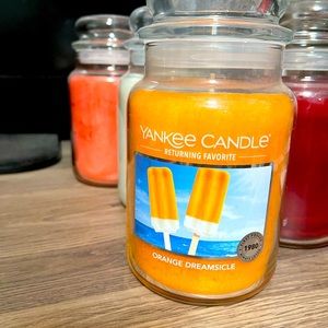 Orange Creamsicle Yankee candle Large jar